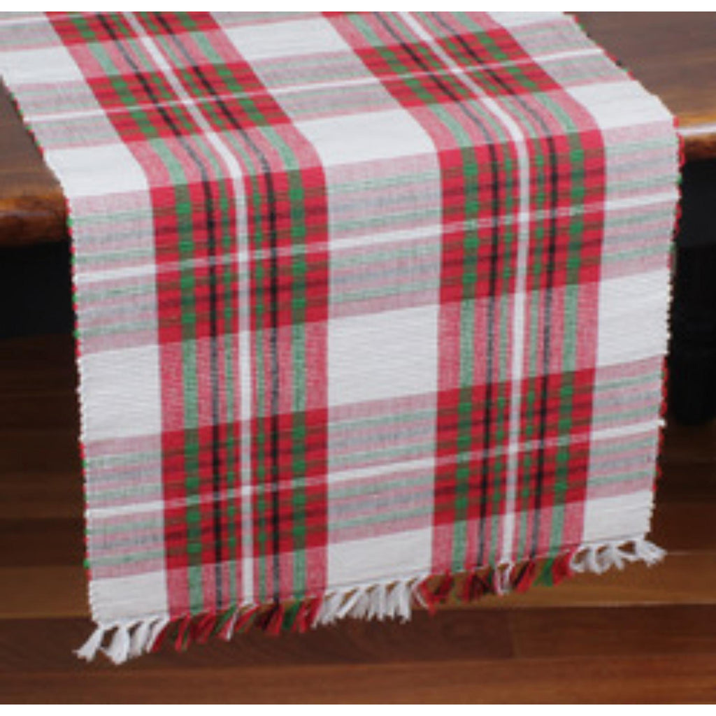 C Christmas Tartan Plaid Runner 14x36 TR784201