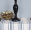 Grain Sack Stripe Cream - Colonial Blue Lampshade 0D165014