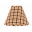 Barn Red-Nutmeg Salem Check Barn Red 10" Lampshade - Interiors by Elizabeth