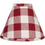 Barn Red-Buttermilk Buffalo Check 10" Shade - Interiors by Elizabeth