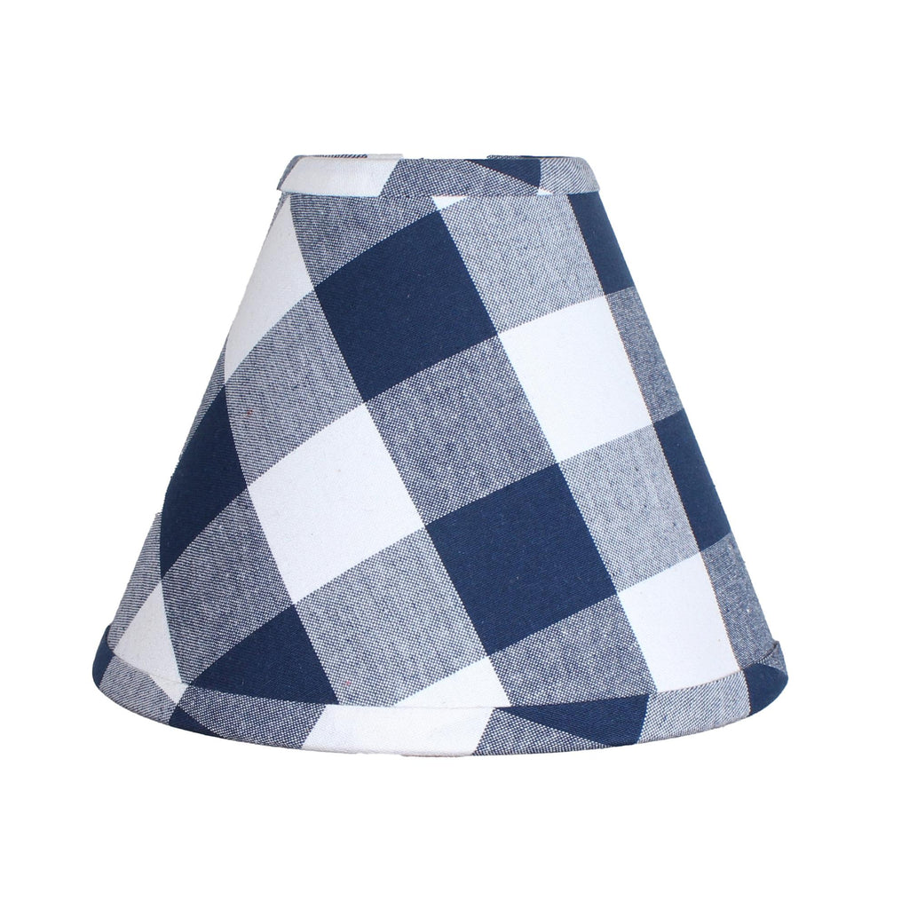 Buffalo Check Navy Blue 10 In Shade - Interiors by Elizabeth