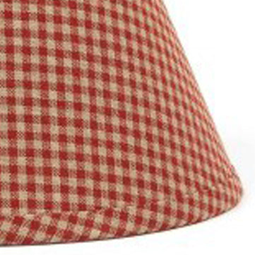 Barn Red Oat Newbury Gingham 10" Lampshade - Interiors by Elizabeth