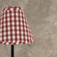 Barn Red-Nutmeg Heritage House Check Barn Red 12" Lampshade - Interiors by Elizabeth