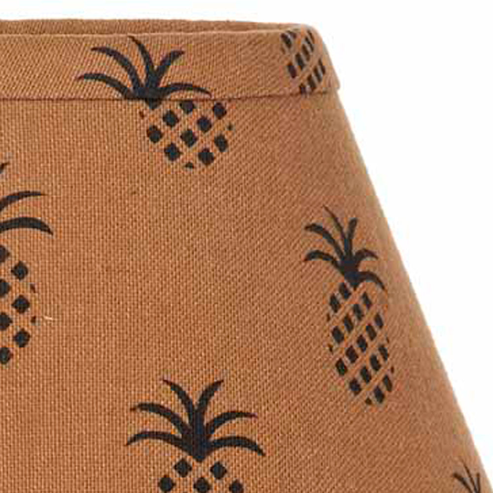 Mocha Black Pineapple Town 12" Lampshade - Interiors by Elizabeth