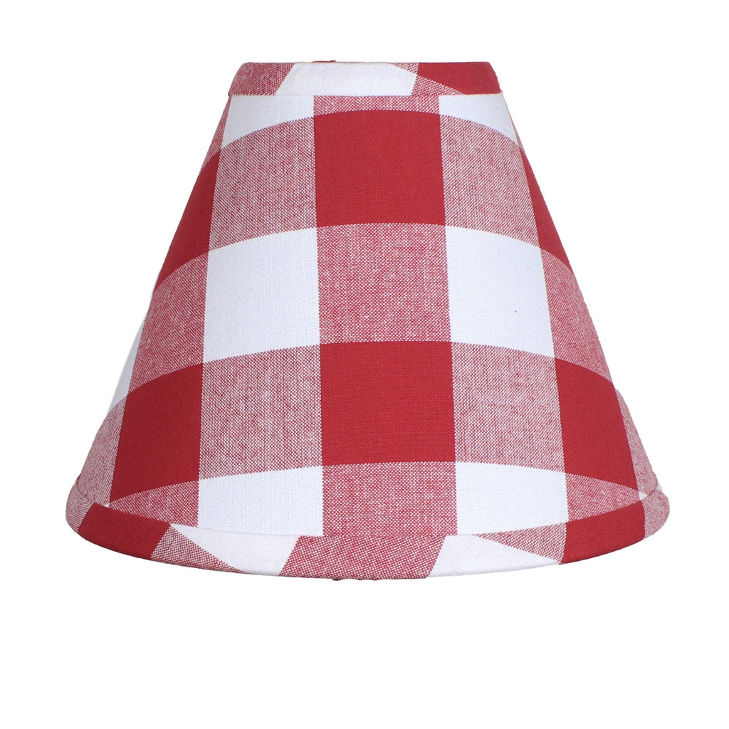 Buffalo Check Crimson Red 12 In Shade - Interiors by Elizabeth