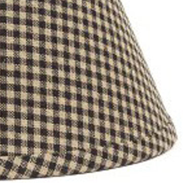 Black Oat Newbury Gingham 12" Lampshade - Interiors by Elizabeth