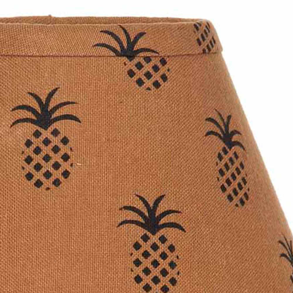 Mocha Black Pineapple Town 14" Lampshade - Interiors by Elizabeth