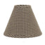 Black - Oat Newbury Gingham 14" Lampshade - Interiors by Elizabeth