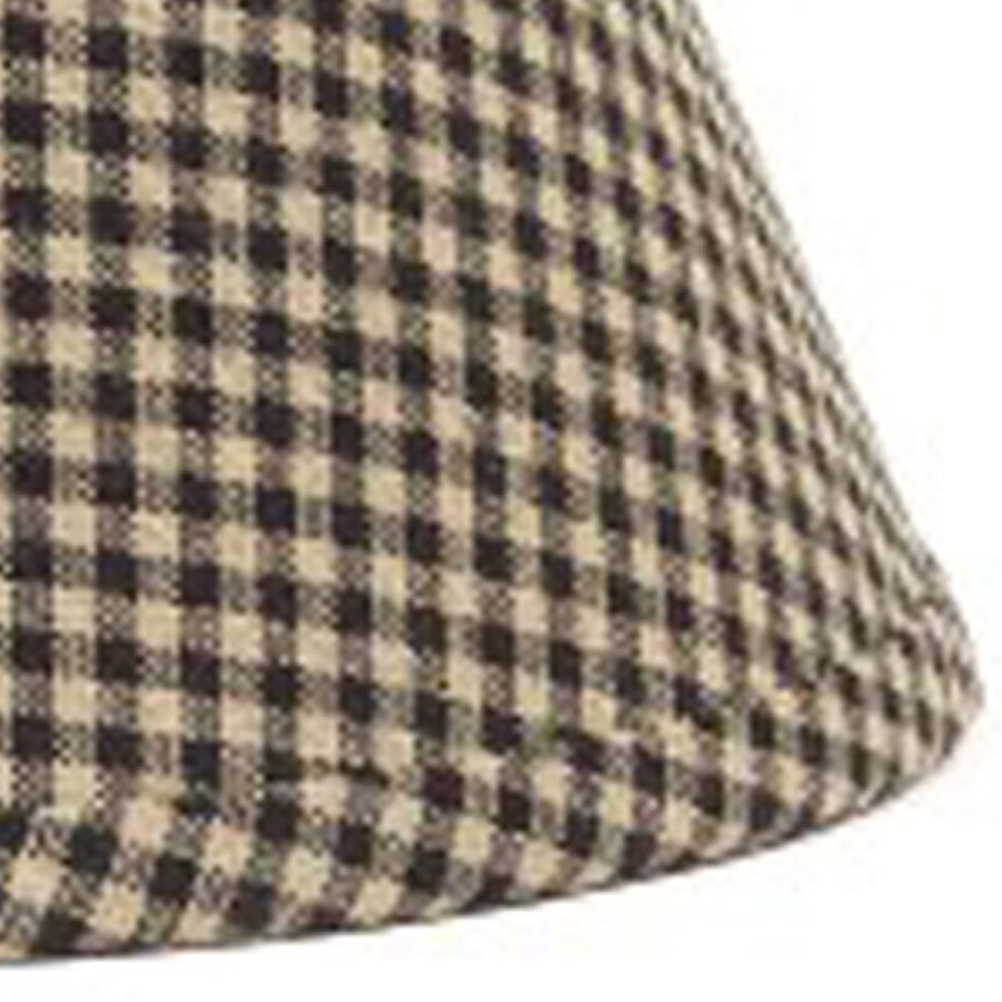 Black Oat Newbury Gingham 14" Lampshade - Interiors by Elizabeth