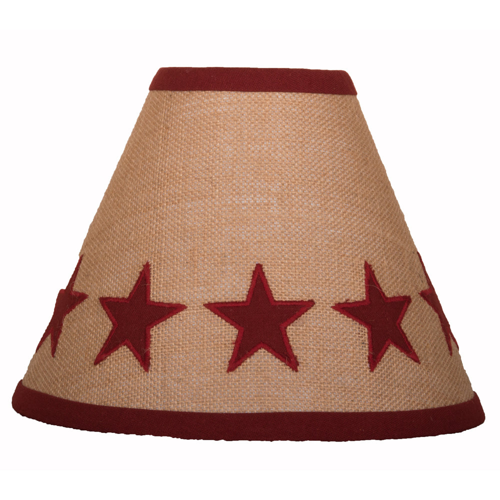 Heritage House Star Lampshade 16 In Barn red