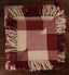 Heritage House Check Barn Red Barn Red - Nutmeg Afghan AF100017