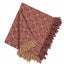 Barn Red Tan Marshfield Jacquard Afghan AF106017