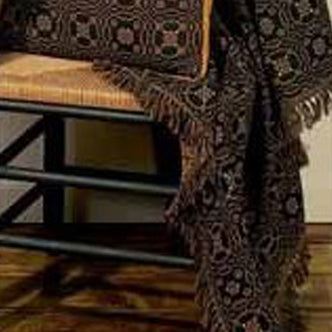 Black Mustard Loverã¦™??S Knot Jacquard Afghan - Interiors by Elizabeth