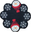 Snowman   Black Candle Mat  - Interiors by Elizabeth