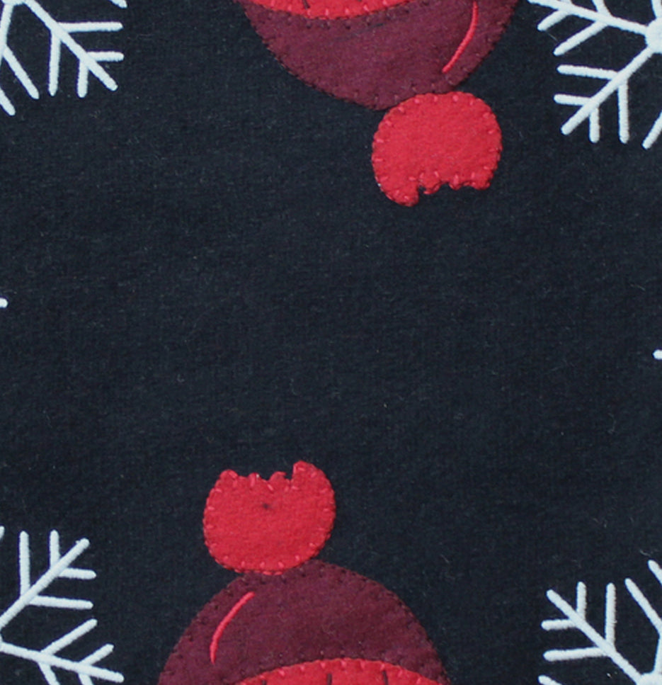 Snowman   Black Candle Mat CM084010