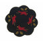 Cardinal Christmas Black Candle Mat Set Of Two CMAR0069