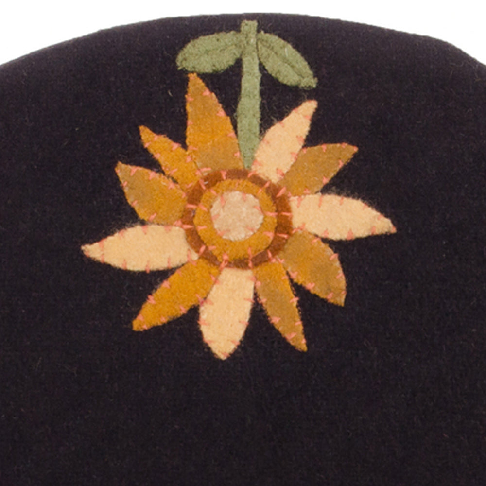 Sunflower Power Candle Mat Black Set Of Two CMDG0037