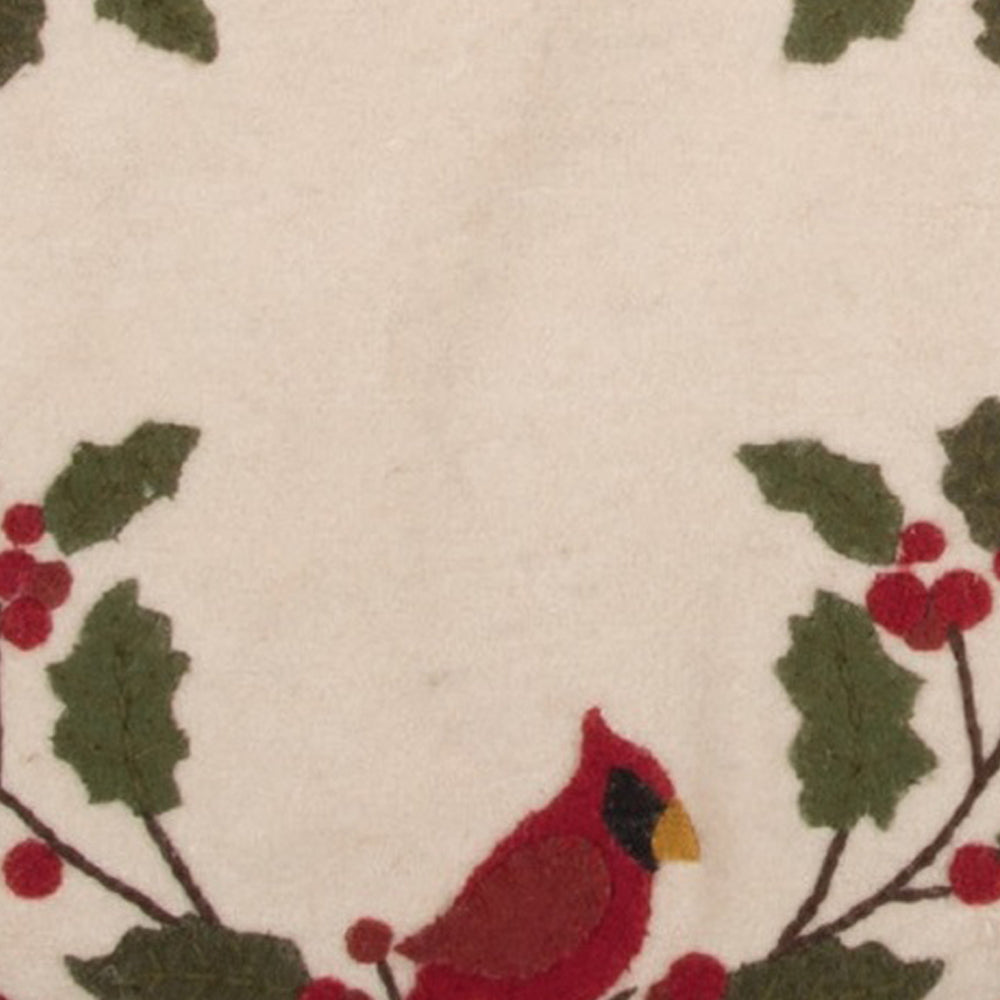 Cardinal Holly Candle Mat CMRE0333