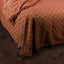 Barn Red Tan Marshfield Jacquard Bed Cover Queen - Interiors by Elizabeth