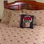 Trenton Jacquard Nutmeg Black Red Queen Bed Cover  - Interiors by Elizabeth