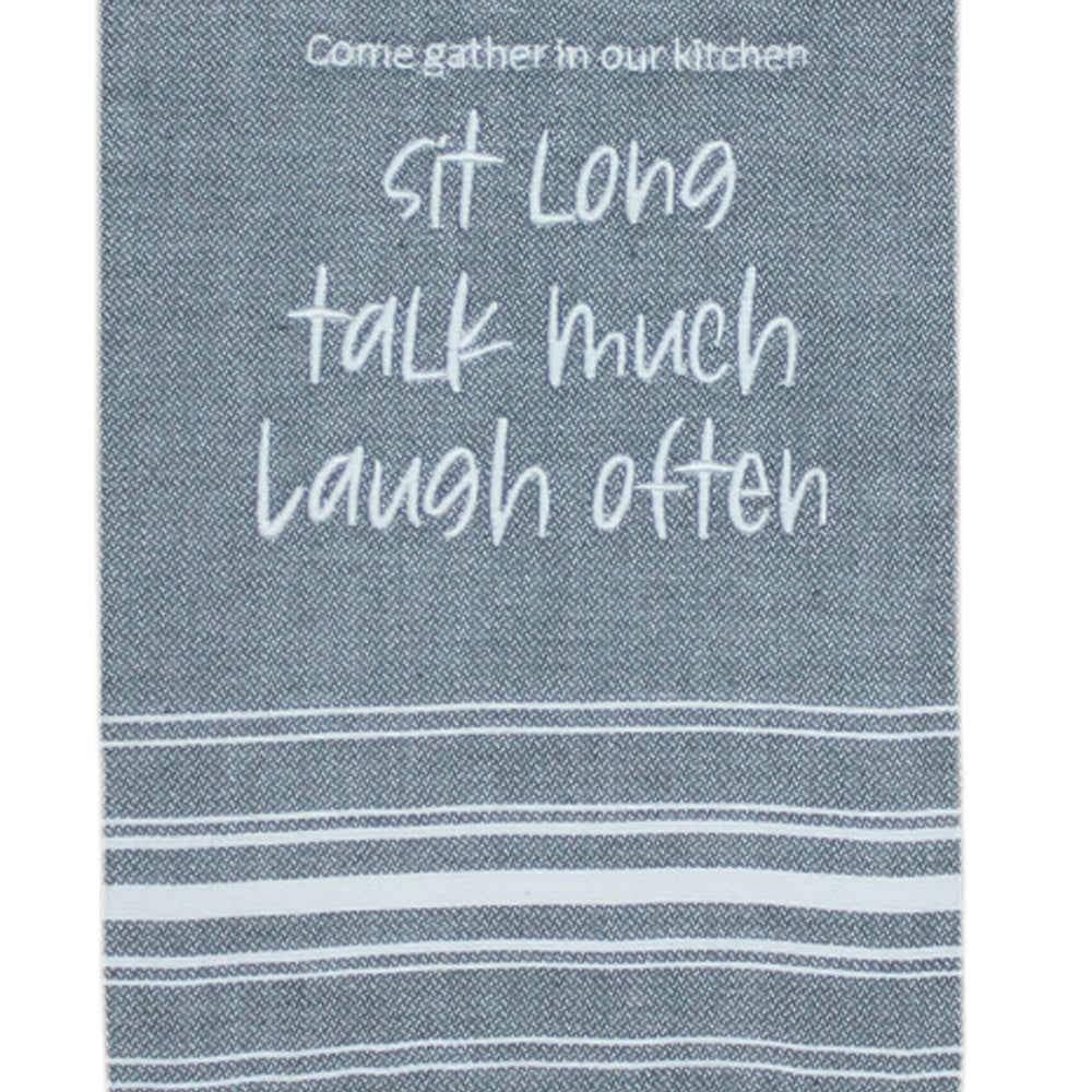 Sit long, talk much, laugh often Set of two ET000009