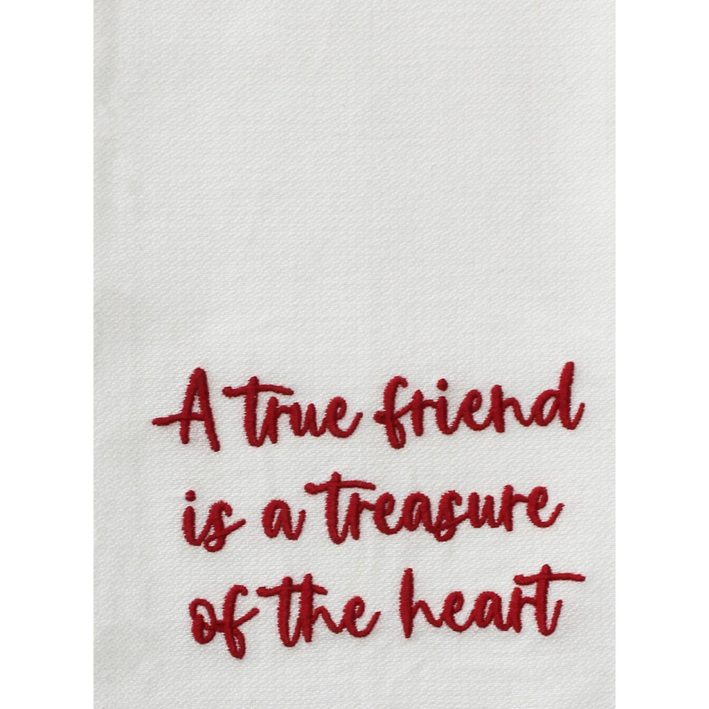 Red A true Friend Towel ET000018