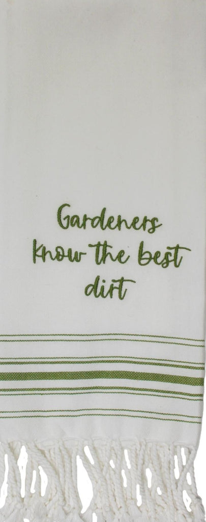 Grn Gardeners Know Best Towel - Interiors by Elizabeth