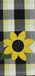 Sunflower Buffalo Check Towel - Interiors by Elizabeth