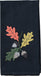 Leaves & Acorns Black towel  - Interiors by Elizabeth