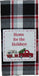 Winter Plaid Black, Red, Cream towel  - Interiors by Elizabeth