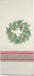 Holiday Grain Sack Cream, Red, Grn towel  - Interiors by Elizabeth