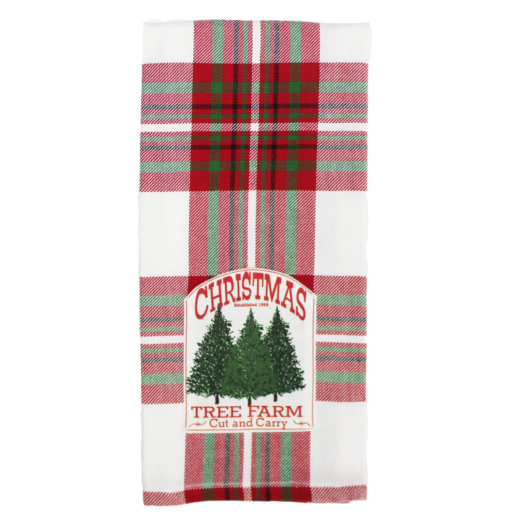 C Tree Farm Sign Towel - Interiors by Elizabeth