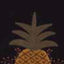 Black Pineapple Welcome Towel Set Of Two - Interiors by Elizabeth