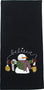 Snowman Believe Black towel ETGP0425