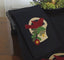 Bird in Basket Black Towel  - Interiors by Elizabeth