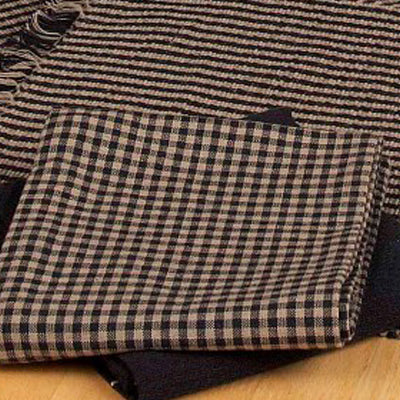 Black Oat Newbury Gingham Towel Set Of Six - Interiors by Elizabeth