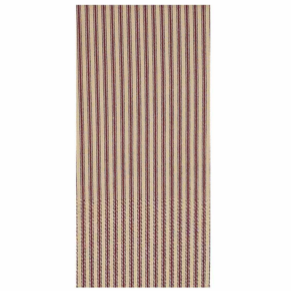 Barn Red-Nutmeg York Ticking Towel - Set of Six - Interiors by Elizabeth