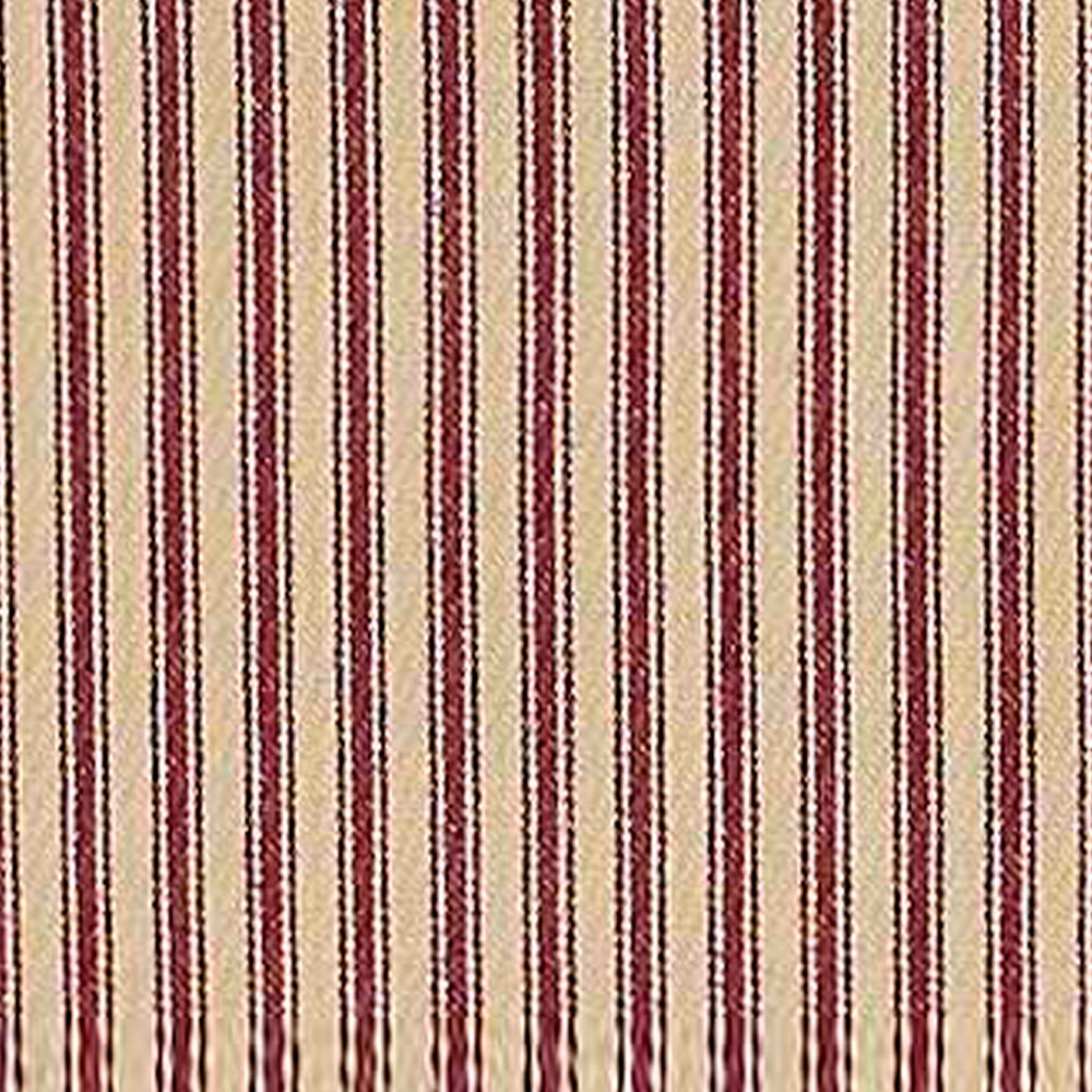 Barn Red Nutmeg York Ticking Towel Set Of Six - Interiors by Elizabeth