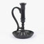 Black Williamsburg Candle Holder Metal MTRE0010