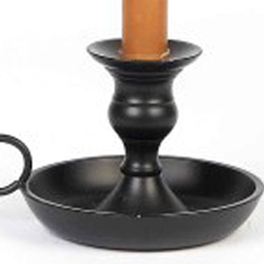 Black Benton Candle Holder Metal - Interiors by Elizabeth