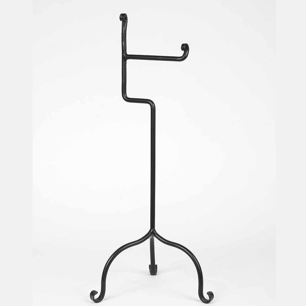 Black Standing Toilet Paper Holder Metal - Interiors by Elizabeth