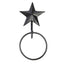 Black Star Towel Ring Metal MWRE0028