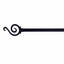 Black Scroll Curtain Rod Large Metal - Interiors by Elizabeth