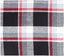 Winter Plaid Black, Red, Cream napkin set of 6 NK044019