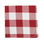 Buffalo Check Crimson Red Napkin 18x18 - Interiors by Elizabeth