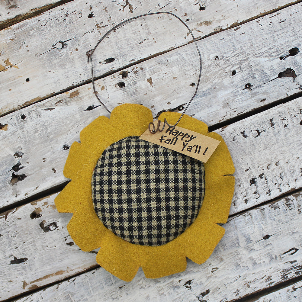 Sunflower Door Hanger Ornament - Interiors by Elizabeth