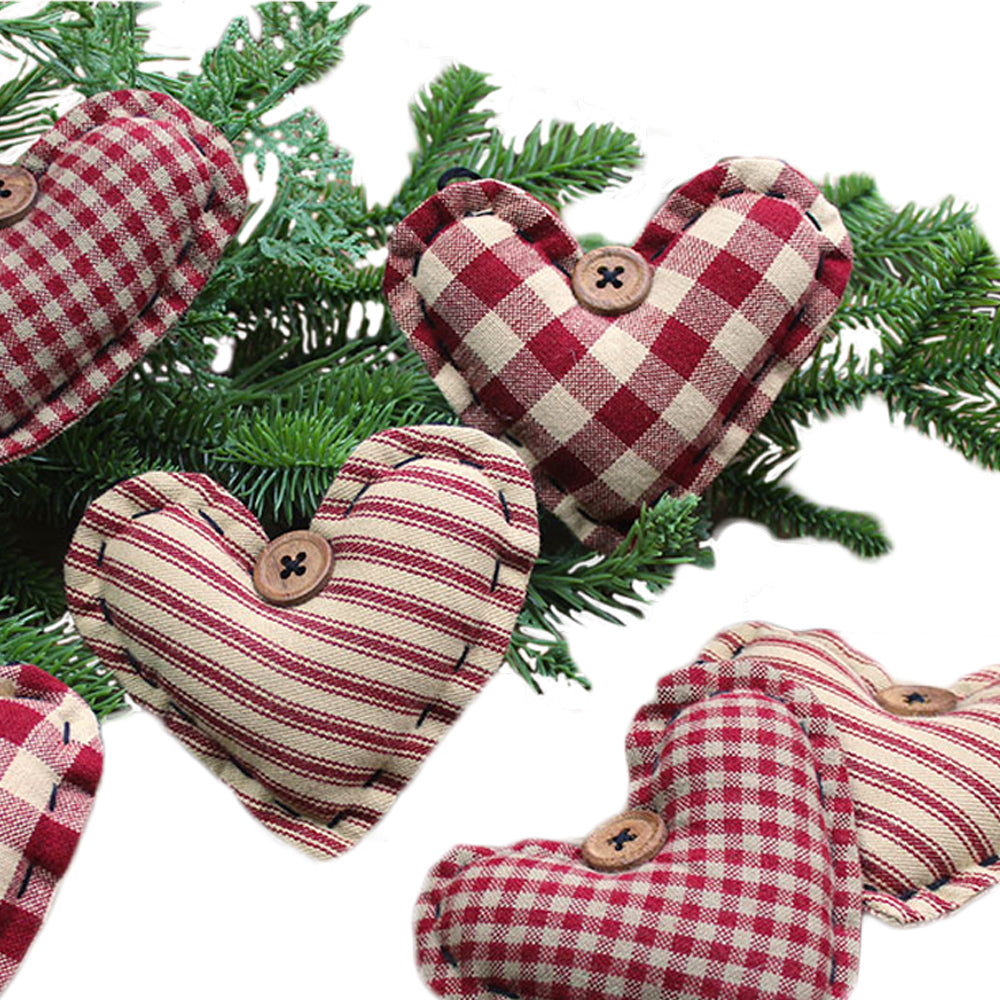 Heart Ornaments - set of 6 ON220027