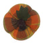 F Autumn Plaid Pumpkin  4 Inx3 In ON336021