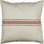 Red Grain Sack Cream,Red Pillow  - Interiors by Elizabeth