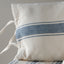 Colonial Blue Cream Grain Sack Stripe Pillow Cover PC165014